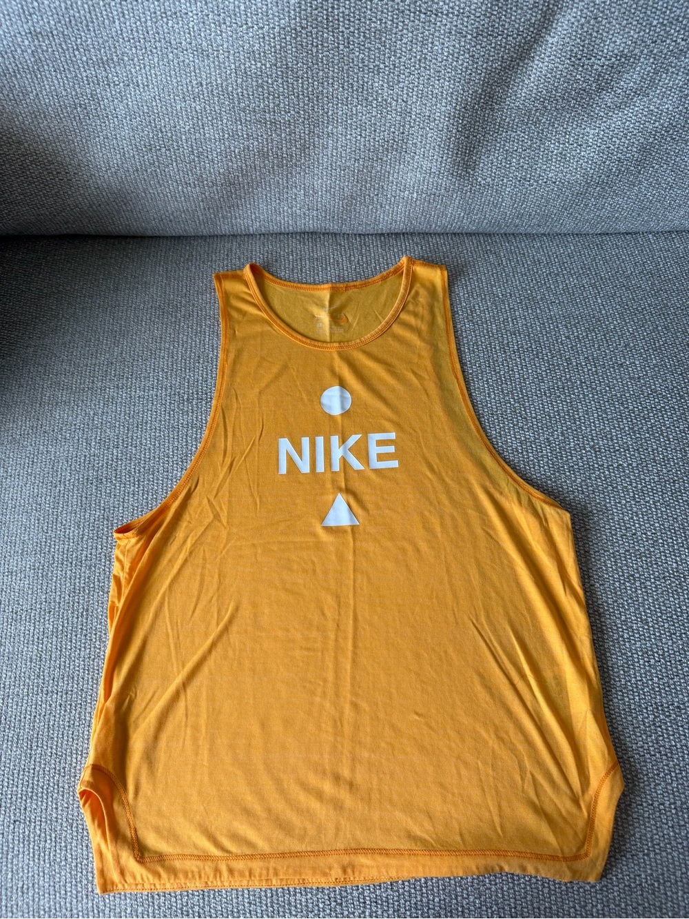 Nike Women’s Orange Tank with White Logo